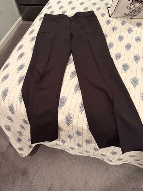 Theory Black Straight-Leg Women's Trousers